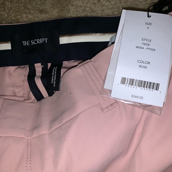 The Script Fede Style Rose Pink Work Dress Pants - Picture 3 of 8